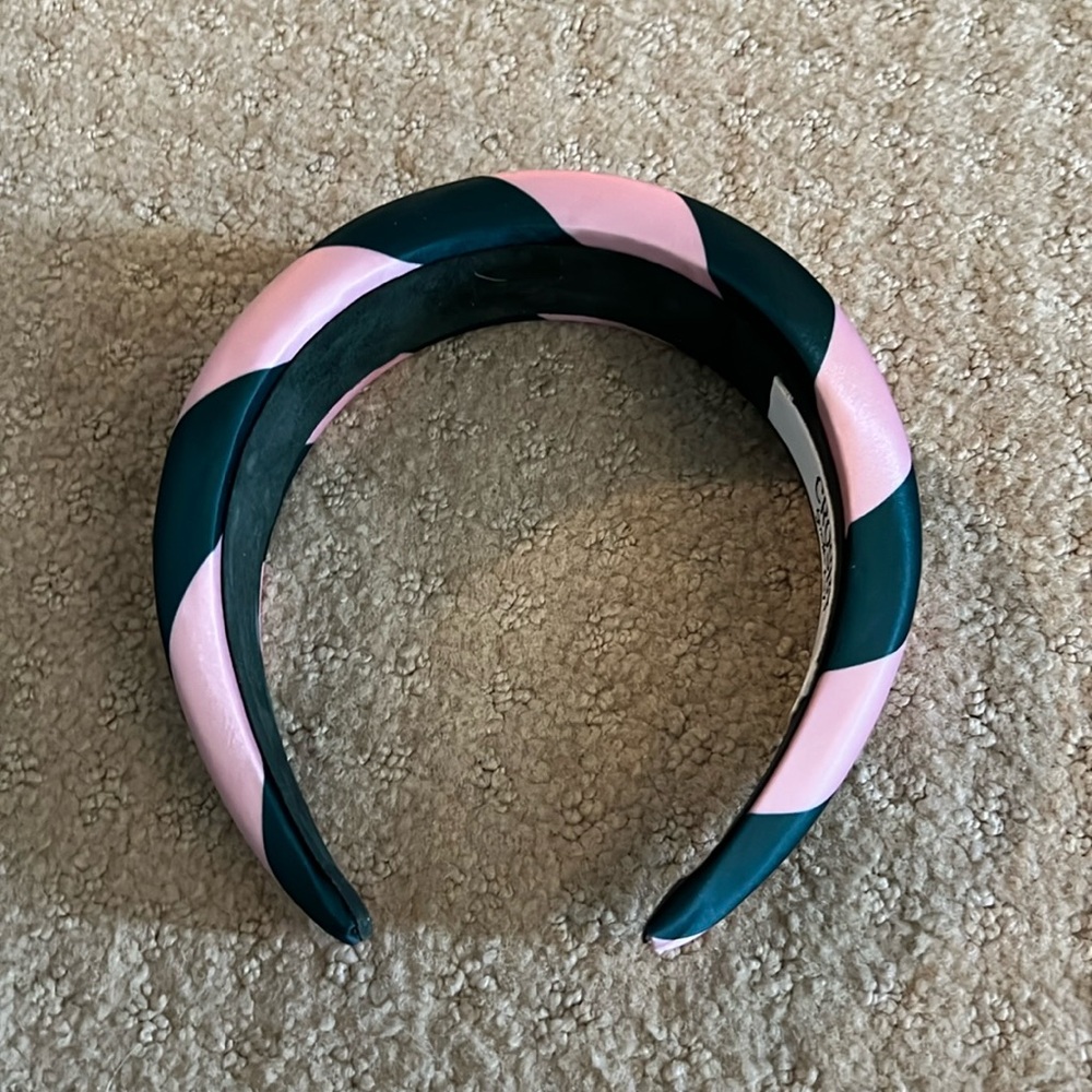 Never worn Crosby by Mollie Burch Pink and Green Headband Striped